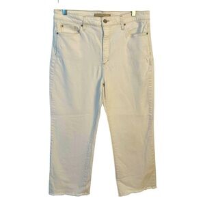 Joe's Jeans | White The Wyatt High Rise Retro Crop Wide Leg Denim Jeans Size 32